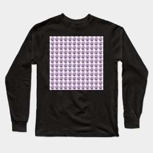 Lilac pincushion flower print Long Sleeve T-Shirt